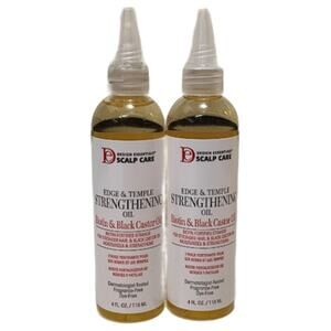 Design Essentials Edge & Temple Strengthening Hair Oil 4oz - X2